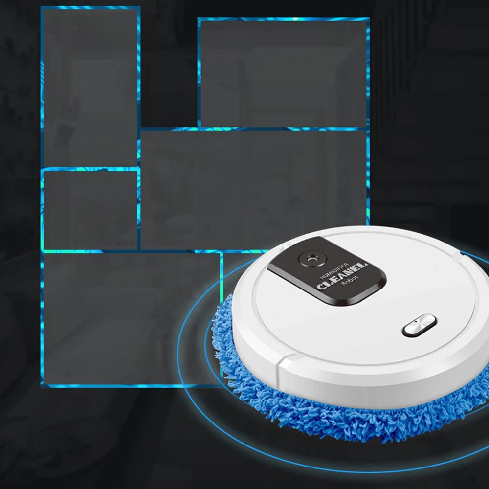 Robot Cleaner Floor Mopping Sweeping Machine 3 In 1 Smart Dust Auto Sweeper USB - silverfoxgoods